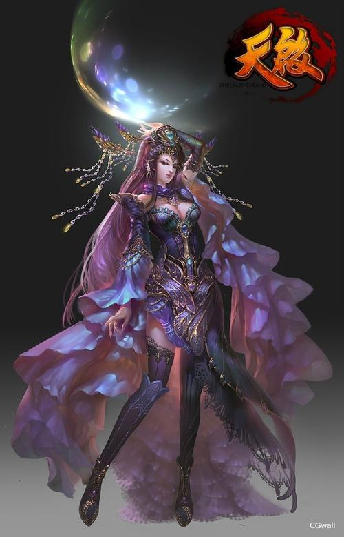 cgwall游戏原画网站_天启女