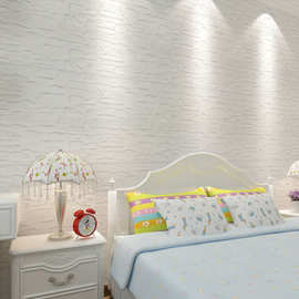 现货批发卧室墙贴墙纸儿童安全防撞防水泡沫棉墙幼儿园贴专用壁纸