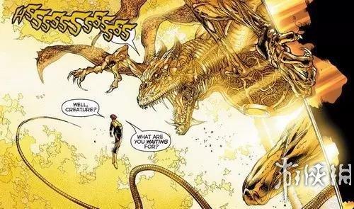 视差怪的样子,有点像烫了金的恶龙史矛革