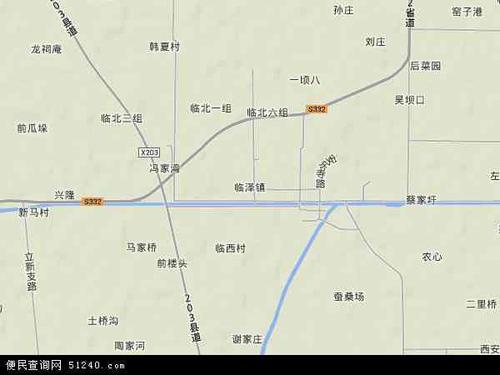 临泽镇地形地图