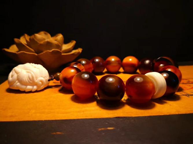 西藏传文玩射天角手串原创设计男女文玩饰品手链印度也牛角