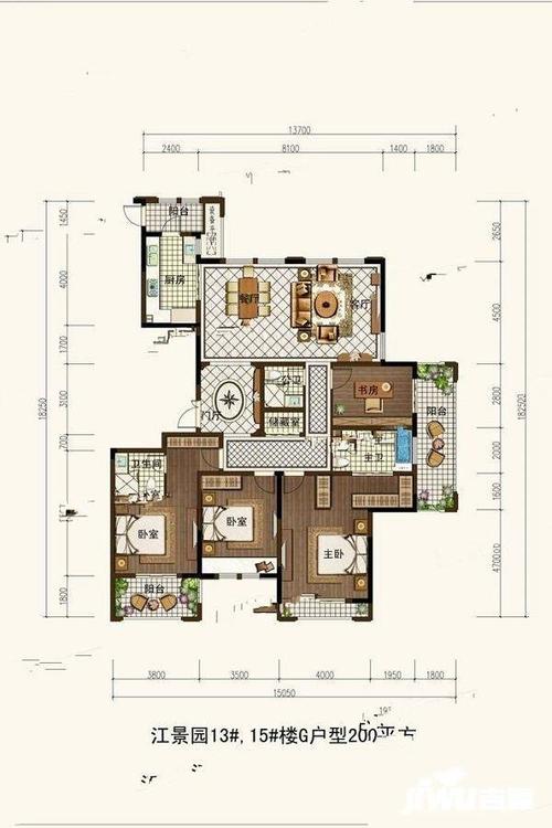 江景园13#15#楼g户型
