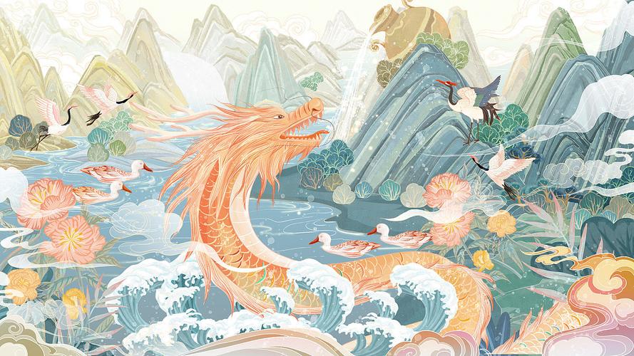 新国风|插画|商业插画|今日有学 - 原创作品 - 站酷