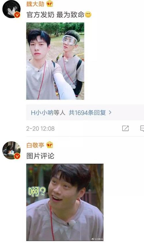 白敬亭&魏大勋:正主亲自扛旗的cp,喂的糖才最甜啊