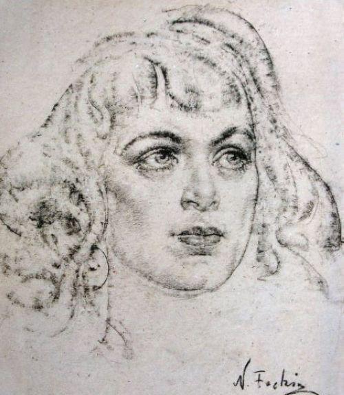 美国杰出画家,列宾的学生,尼古拉·费欣素描作品欣赏