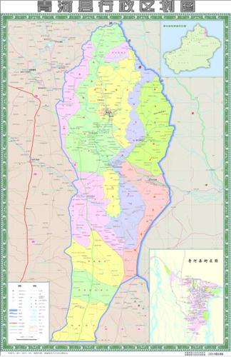 青河县行政区划图20101123发布