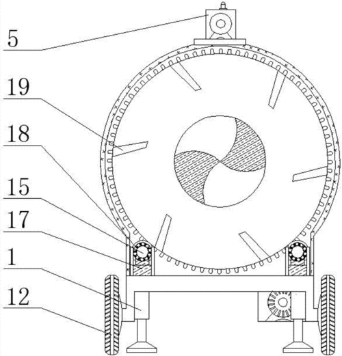 一种土建专用的可自动配比加水的混凝土搅拌机的制作