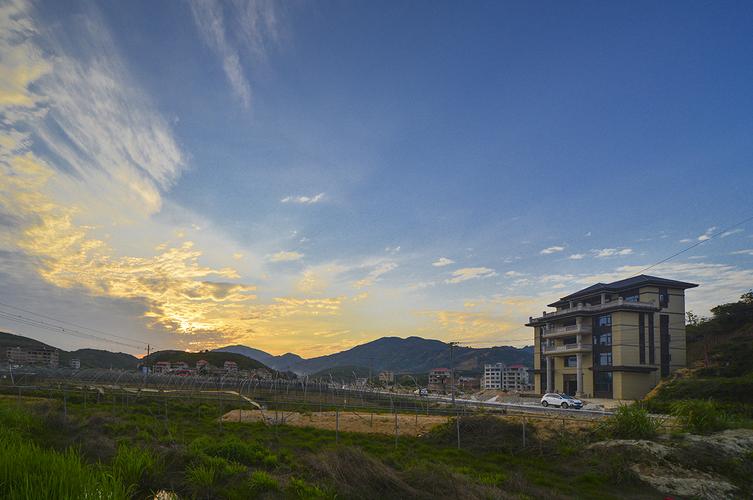 安溪县长坑乡华美村一角