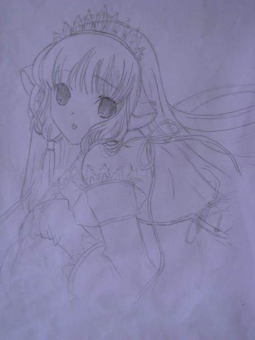 动漫人物素描 简单点的 我是初学者 画面上只要有一个人就够了