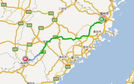 福州和梅州的地理位置是什么,方位