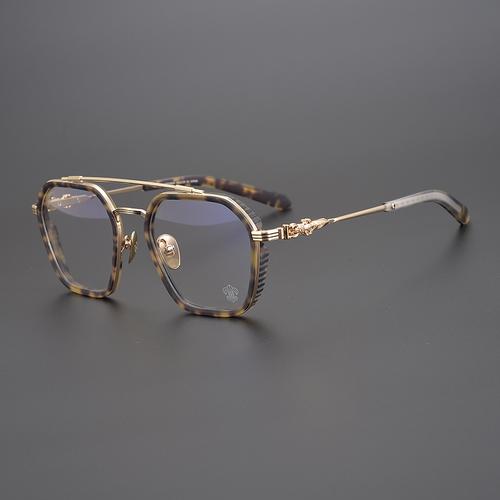 时尚斯克罗心潮眼镜镜框大脸男女复古板材双梁眼镜架