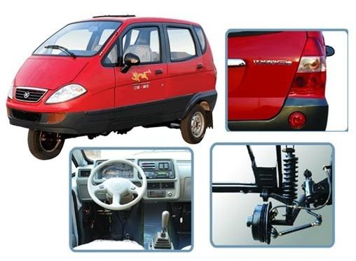 出售三迪全封闭三轮面包车红色市场最新批发价格报价