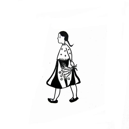 简笔画黑白极简头像壁纸手绘