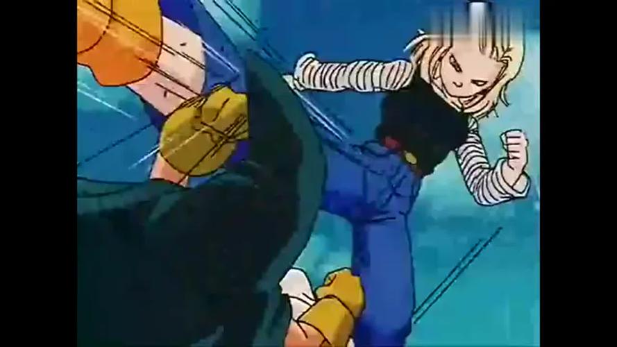 龙珠z:悟天对战人造人18号,好精彩的一段!