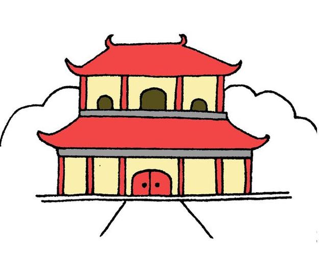 简笔画古代建筑怎么画,看完这里你应该就会了