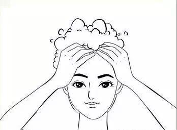 带洗头套简笔画