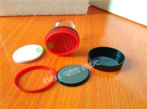 hy光敏印章材料批发免封边带加油口光敏壳圆章壳hy光敏章配件