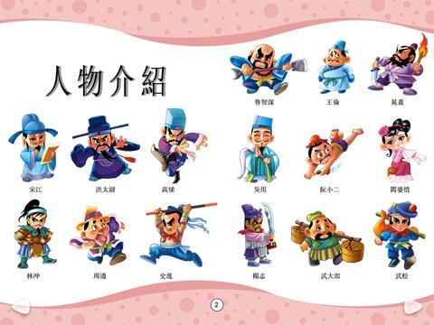 水浒传卡通人物儿童简笔画