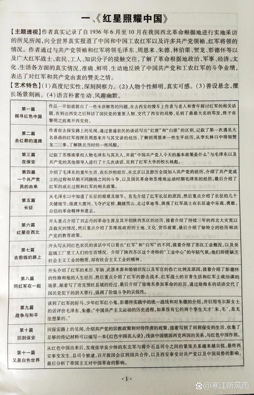 八上必读书《红星照耀中国》内容梗概