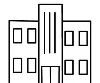 楼房简笔画图片大全