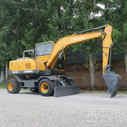 宁波微型75轮式小型挖掘机报价 轮胎式小挖机 厂家批发
