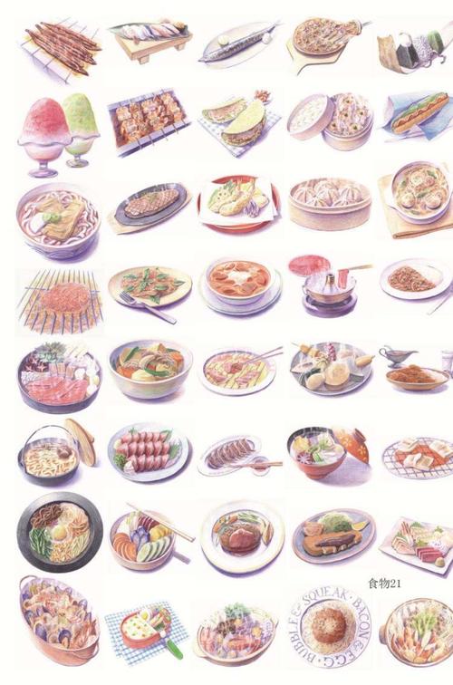 创意a5手帐手绘水彩食物不干胶贴纸好评好店