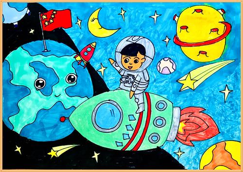 童心童画——科技幻想画之我眼中的未来