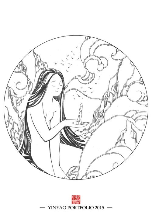 2015年作品合集#镜花水月#女娲