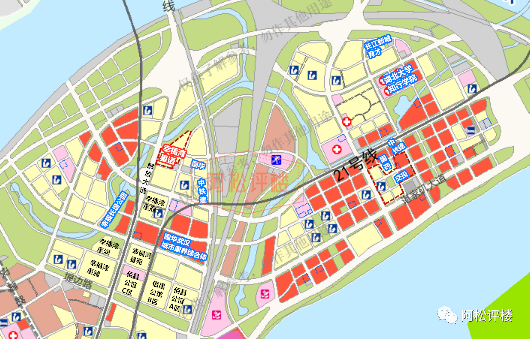 区域规划对标4万 豪宅片,房价硬砍一半!江岸区84㎡小户型!解放大道上!