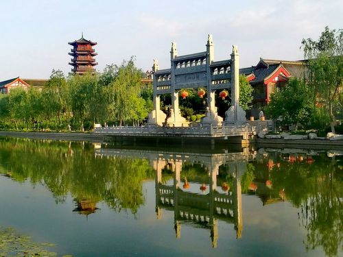 山东省青州市南阳河景区观光带