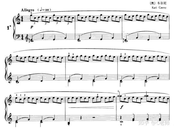 钢琴学到车尔尼849是什么水平