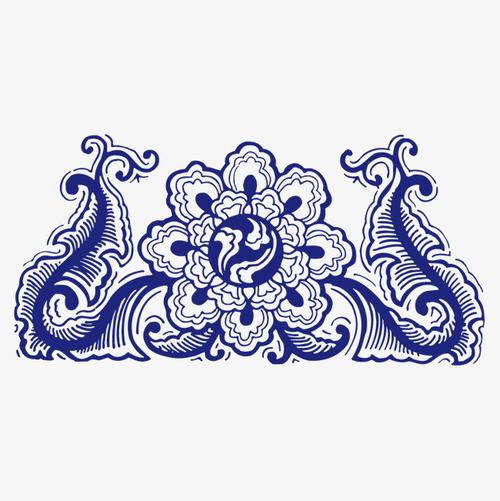 搜图中国 元素 >青花花纹 青花花纹  青花瓷  蓝色花纹  花纹 【本