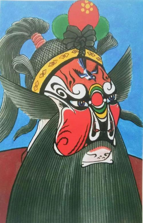 通渭老人刘尚贤和他的秦腔脸谱