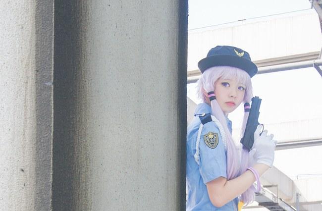 vocaloid结月缘cos 萌上天的少女警察