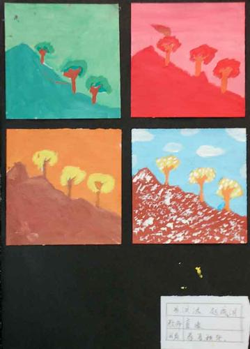 色彩构成练习作业图