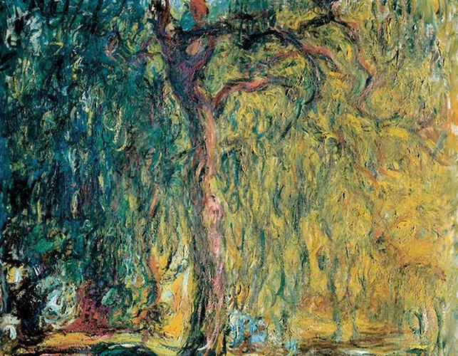 claude monet - 克劳德·莫奈作品垂柳 - weeping