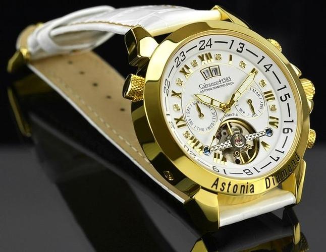 calvaneo 1583 astonia diamond gold / white – men