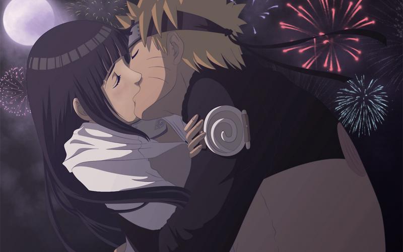 幸福美满 雏田与鸣人电脑桌面壁纸