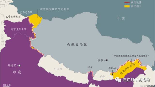 跨越中印边境实际控制线( lac ),中国飞机还在该地区进行侦察飞行任务