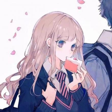 手势动漫情侣头像