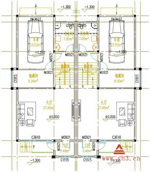 农村住宅(出租房)建筑平面方案图(一)