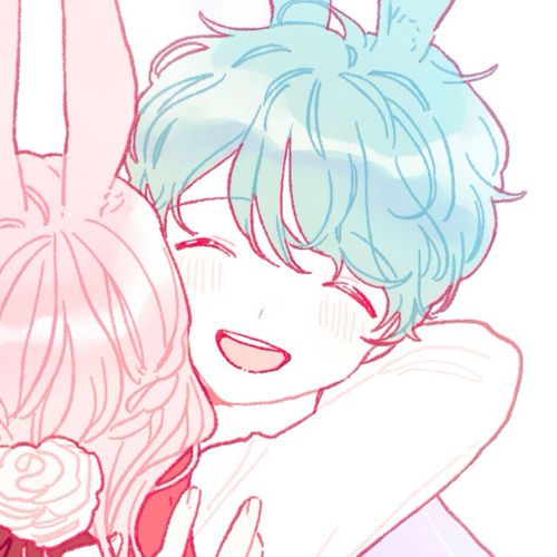 卡哇伊情侣头像,可爱的卡通情侣头像