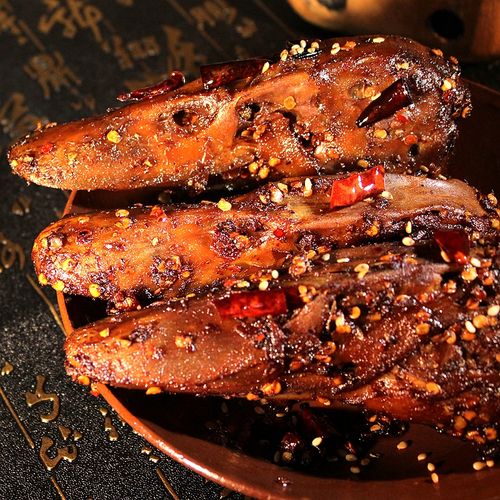 知食份子四川美食自贡特产好吃冷吃麻辣鸭头小吃零食下单现做包邮