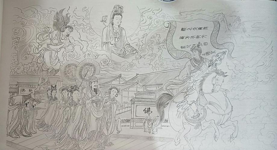一组精美西游记故事白描图_高清图集_新浪网