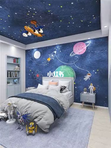 儿童房装修案例太空主题_儿童房_装修_儿童房装修灵感