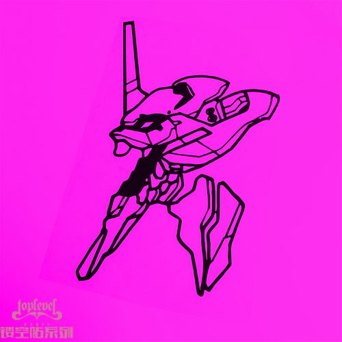 tlp镂空车贴eva新世纪福音战士初号机头像evangelion使徒动漫贴