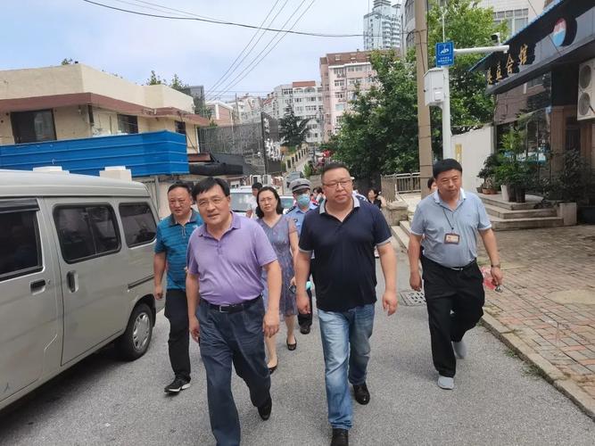 市南区副区长孙晋华同志赴金门路街道督导创城工作