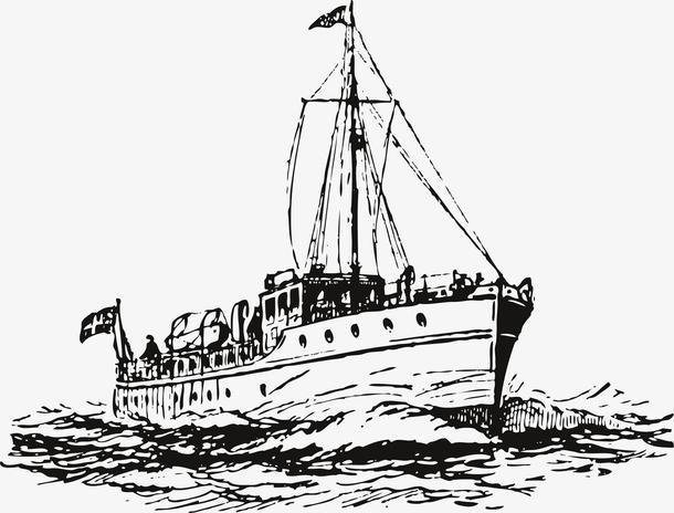 关键词 : 船,素描,矢量,交通工具