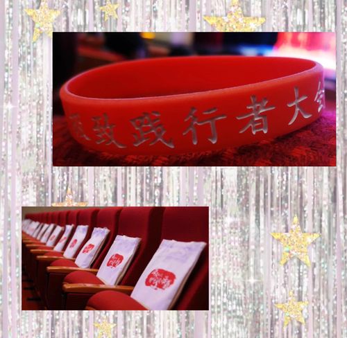 而上面提到的励志腕带,让我想起了极致践行者大会的"红色腕带"和"