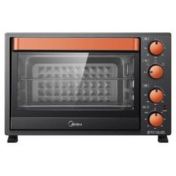 美的(midea)电烤箱 35升四层烤位 多层聚能面板 内置接渣盘 t3-l326b